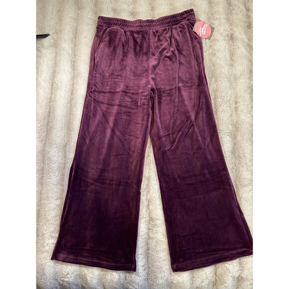 Lark + Grey Maternity Burgundy Sweat Pants Size Large - Picture 1 of 9